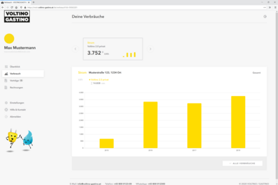 Aktuelle Verbräuche im Kundenportal Aktuelle Verbräuche im Kundenportal